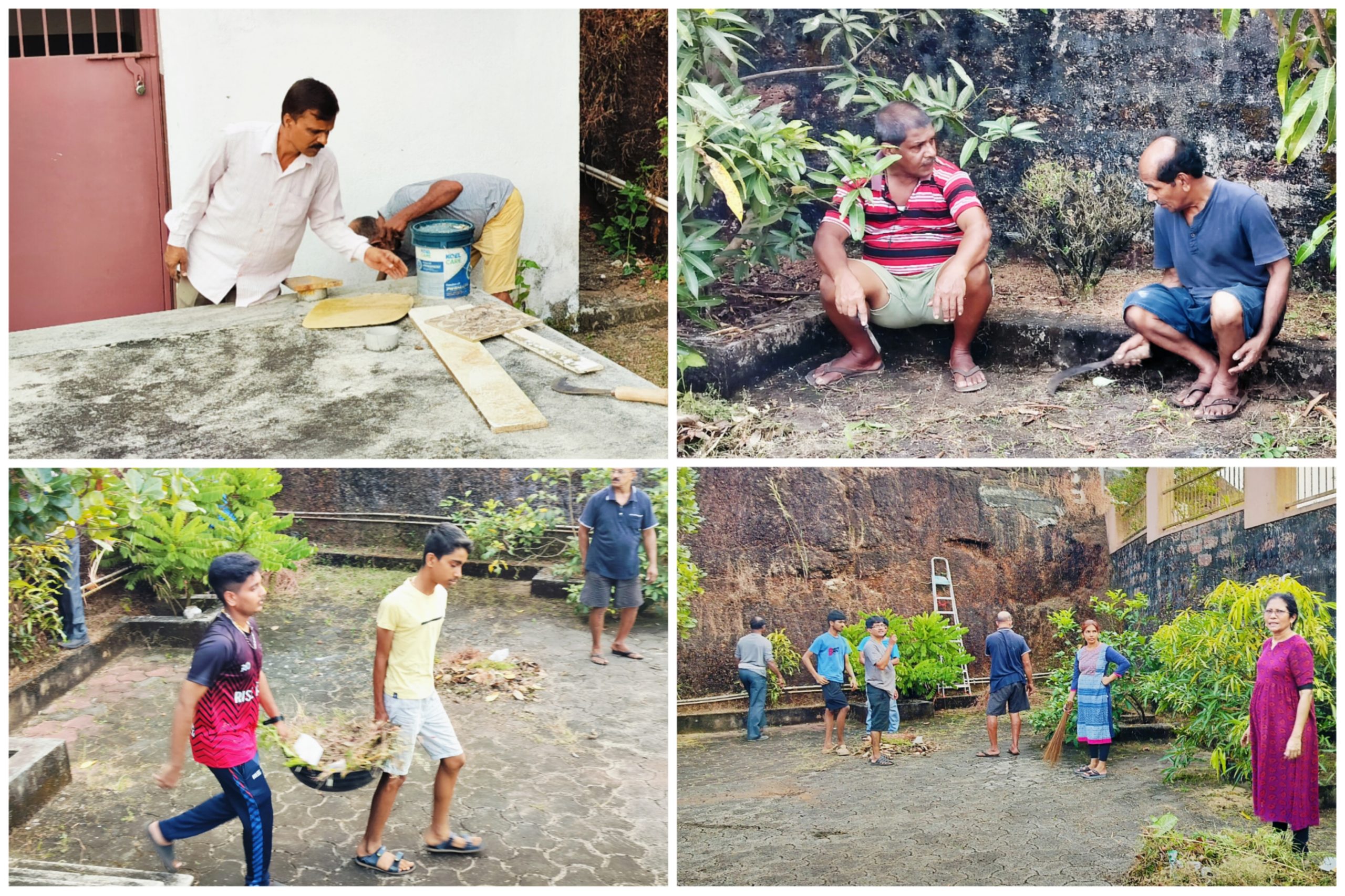 Cleaning Drive by Parishioners