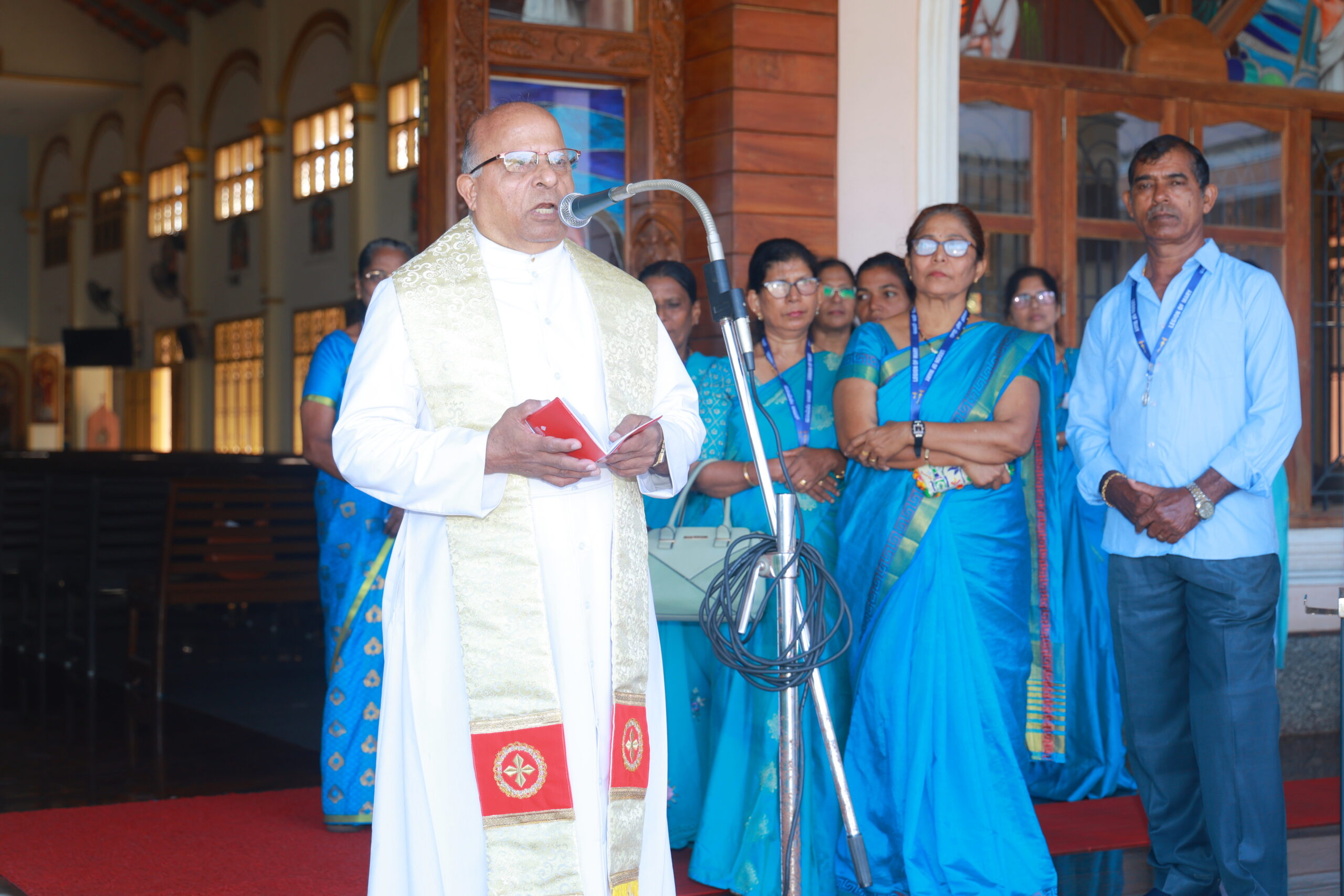 Vehicle Blessing at Mother of God Church, Shakthinagar